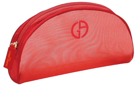 Armani red pouch